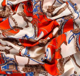 Krepdešín imitace hedvábí