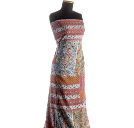 Etamín bavlna patchworkový vzor