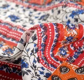 Etamín bavlna patchworkový vzor