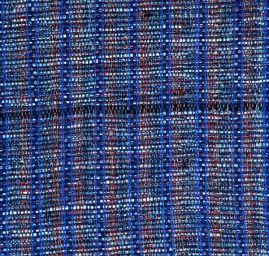 Ručně tkaná látka modrý melír