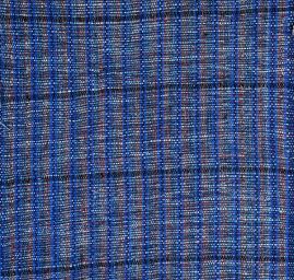 Ručně tkaná látka modrý melír