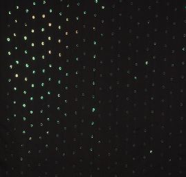 Bavlněný etamín černý výšivka flitry