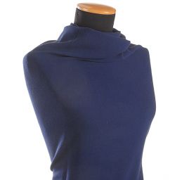 Kostýmový žoržet pružný tmavě modrý