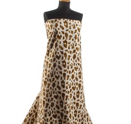 Imitace zvířecí srsti hnědá/smetanová