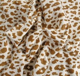 Imitace zvířecí srsti hnědá/smetanová