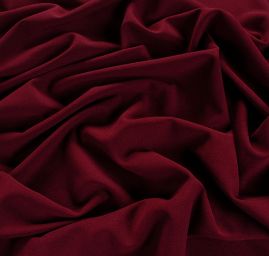 Pletenina úplet scuba crepe oboustranný bordó vínová