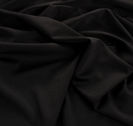 Pletenina úplet scuba crepe oboustranný – černá