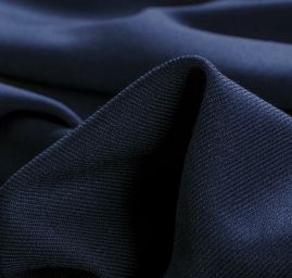 Kostýmová látka twill s keprovou vazbou modrá