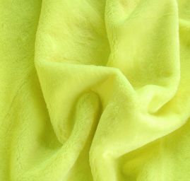 Imitace kožešiny fosforově zelená