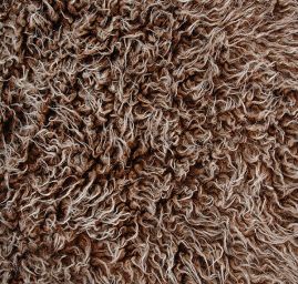 Imitace zvířecí srsti kašmírská koza hnědá/slon. kost