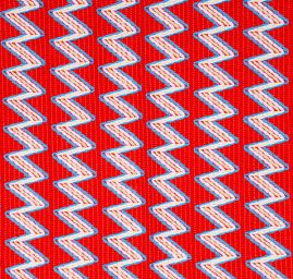 Efektní úplet "vlnka" červená