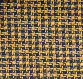 Vlněná kostýmová látka pepito zelenožlutá/ČERNÁ