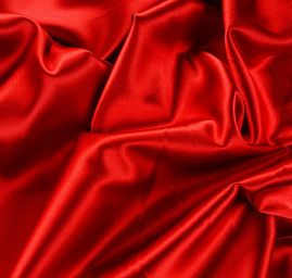 Satén taft pružný červený světlejší