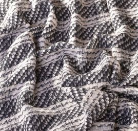 Látka na kostým imitiace ručně tkané metráže pruhy