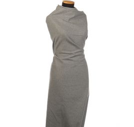 Vlněné sukno látka na teplý kostým/kabát šedá světlá