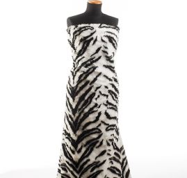 Imitace zvířecí srsti bílý tygr