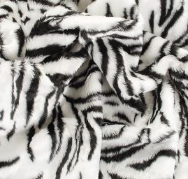 Imitace zvířecí srsti bílý tygr