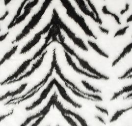 Imitace zvířecí srsti bílý tygr