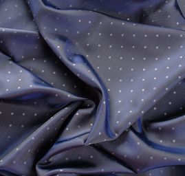 Podšívka žakárová puntík fialová