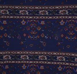 Úplet žoržetového vzhledu tisk etno tm.fialová