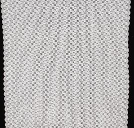 Hrubá krajka geometrický vzor bílá