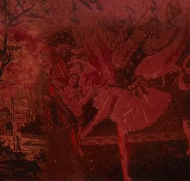 Pružný manšestr přelom století vínový