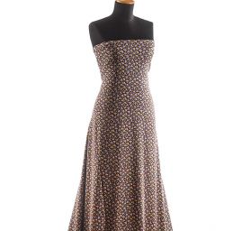 Úplet viskozový drobné květy fialové