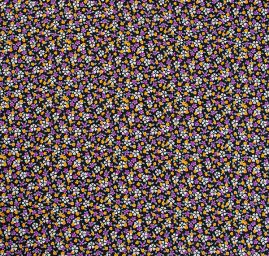 Úplet viskozový drobné květy fialové