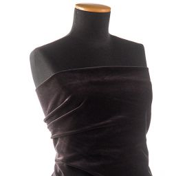 Samet bavlněný nepružný temně fialový