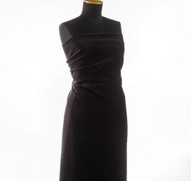 Samet bavlněný nepružný temně fialový