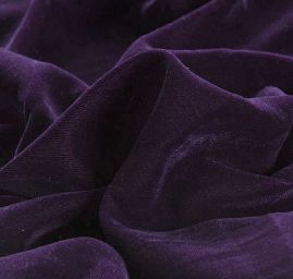 Samet bavlněný nepružný levandulově fialový