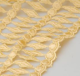 Krajka ve fancouzském stylu pastelově žlutá