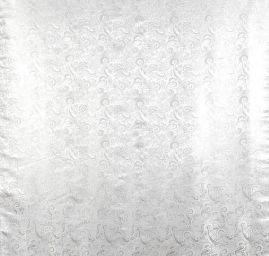 Brokát lamé paisley motiv stříbrnostříbrný