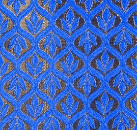 Brokát modro-zlatý