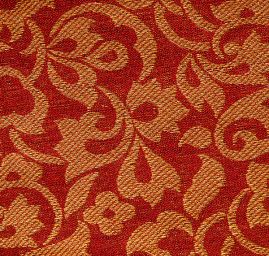 Brokát vínovozlatý romantický vzor II.jakost