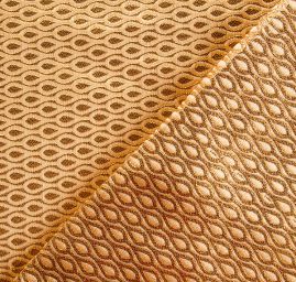 Brokát zlatobéžový jemný geometrický vzor