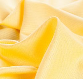 Viskozová šatová látka pastel žlutá