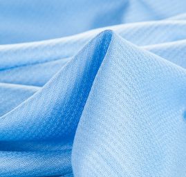 Viskozová šatová látka pastel modrá