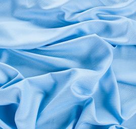 Viskozová šatová látka pastel modrá