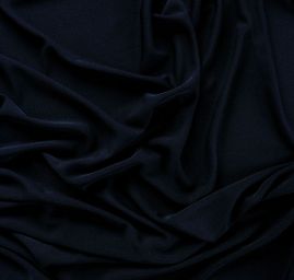 Úplet žoržet jemný tm.modrý