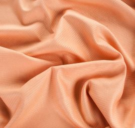 Viskoza len šatová látka pastel broskvová