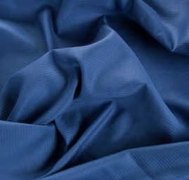 Viskoza len šatová látka jeans modrá