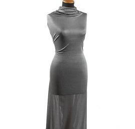 Úplet lamé černostříbrný  