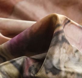 Sametová dekorační látka tisk abstraktní květy