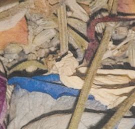 Sametová dekorační látka tisk abstraktní květy