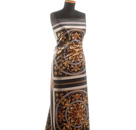 Sametová dekorační látka tisk hlava medůzy