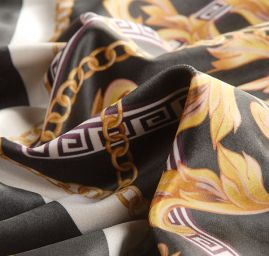 Sametová dekorační látka tisk hlava medůzy