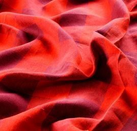 Len vzor kostek červenovínový