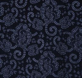 Pružná krajka květinový motiv černá