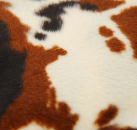 Metráž - imitace zvířecí srsti, kráva